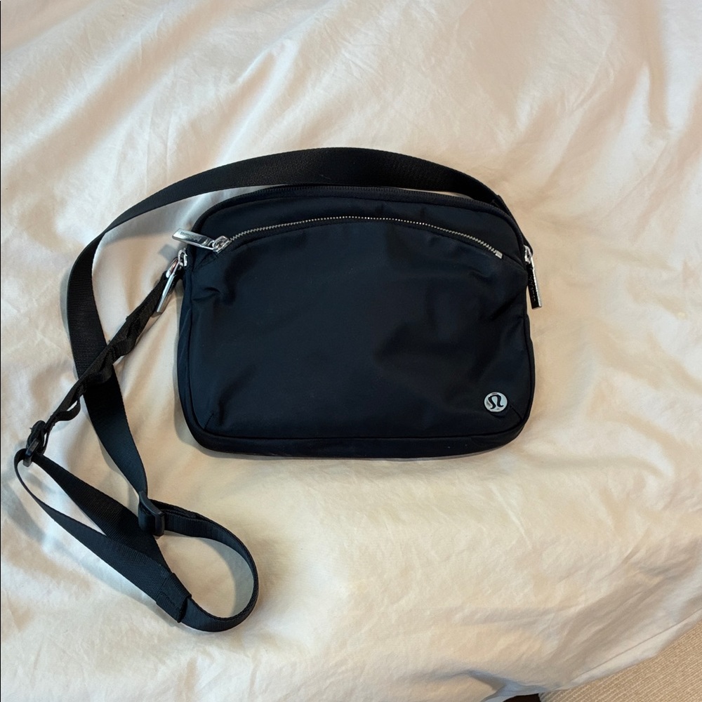 lululemon athletica Black Messenger Bag